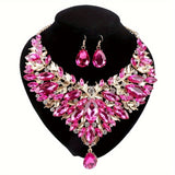 Vintage Luxury Synthetic & Crystal Jewelry Set