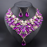 Vintage Luxury Synthetic & Crystal Jewelry Set