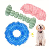 3pcs Pet Chew Toys Puppy Toys Bite Tear Resistant Clean Pet Cleaning Toys Relieve Growing Pain Easy to Clean Puppy Toys Pet Gifts Suitable for Cats Dogs Pets Of All Sizes