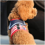 1pc/2pcs Cute Comfort Dog Harness Vest Set - Red and Blue - Adjustable, No-Pull, Reflective, Breathable, and Durable for Small Dog for Easy Walking Experience - Basic Leashes - Stripe Sailor Theme - Pet Gifts and Accessories