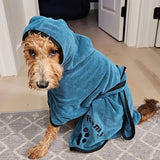 Personalized Dog Robe - Personalized Pet Towel - Embroidered Dog Robe - Pet Gifts - Dog Lovers - Stylish Pet Drying Coat - Beach Towel