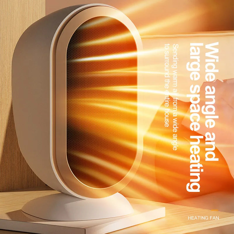 HOMFISHElectric Heater PTC Fast Heating Desktop Warm Air Heater Energy Saving Warmer Fan Warmer Machine Home Desk Fan Air Heater