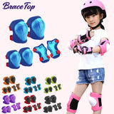 Kids Knee Pads Elbow Pads Age 3-7 Toddler Boys Girls, 6 In 1 Protective Gear Safety Set with Wrist Guard for Skating Cycling New