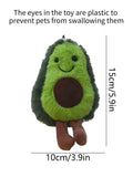 A cute avocado pet plush toy, suitable for daily companionship of small and medium-sized dogs