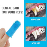 Dog Super Soft  pet Finger Toothbrush Teeth Cleaning Breath Care Nontoxic Silicone Tooth Brush Cat dog toothbrush pet products