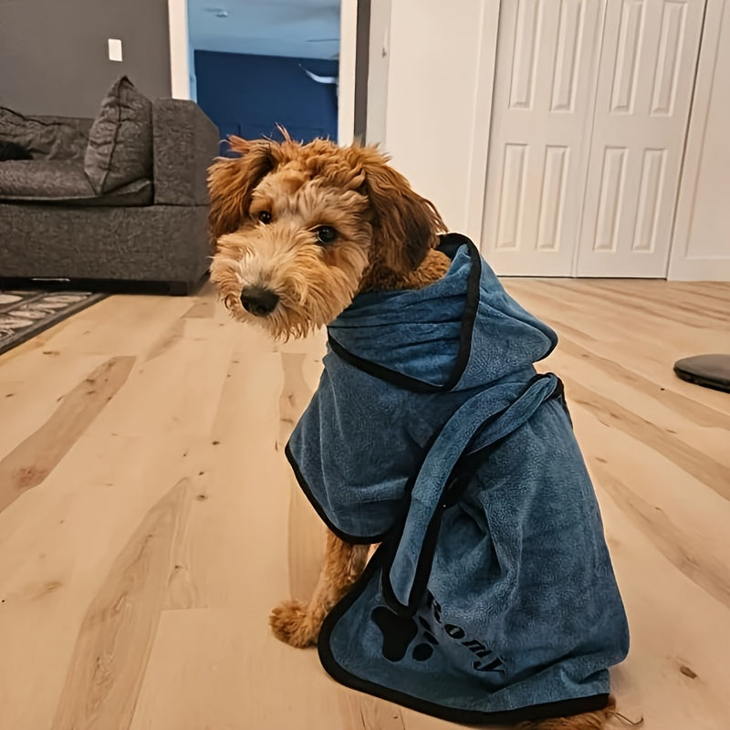 Personalized Dog Robe - Personalized Pet Towel - Embroidered Dog Robe - Pet Gifts - Dog Lovers - Stylish Pet Drying Coat - Beach Towel