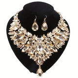 Vintage Luxury Synthetic & Crystal Jewelry Set