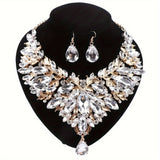 Vintage Luxury Synthetic & Crystal Jewelry Set